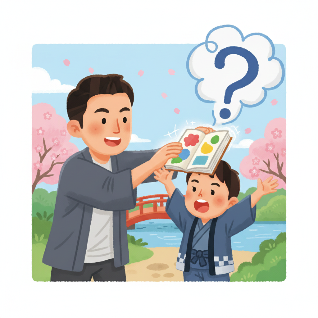 Memory hook illustration for the word わかलमकैं
