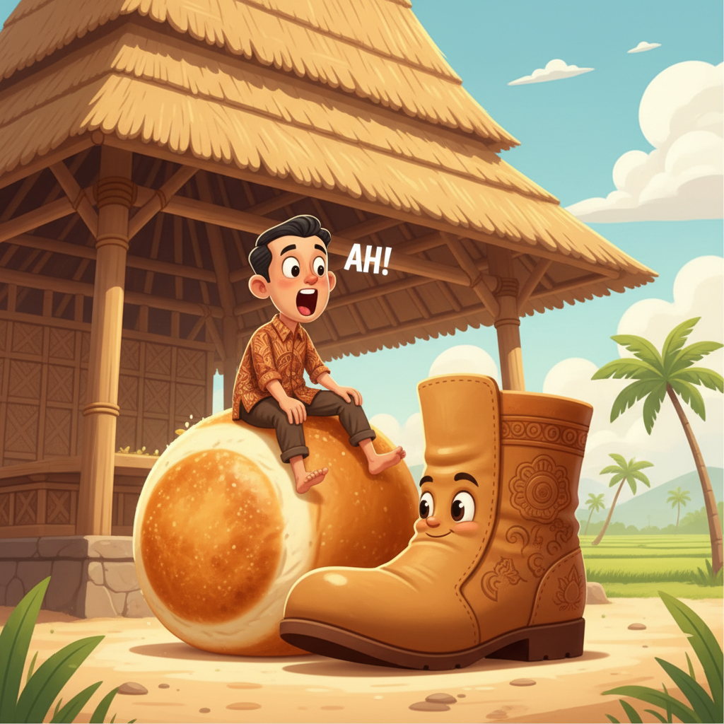 Memory hook illustration for the word Saya butuh bantuan