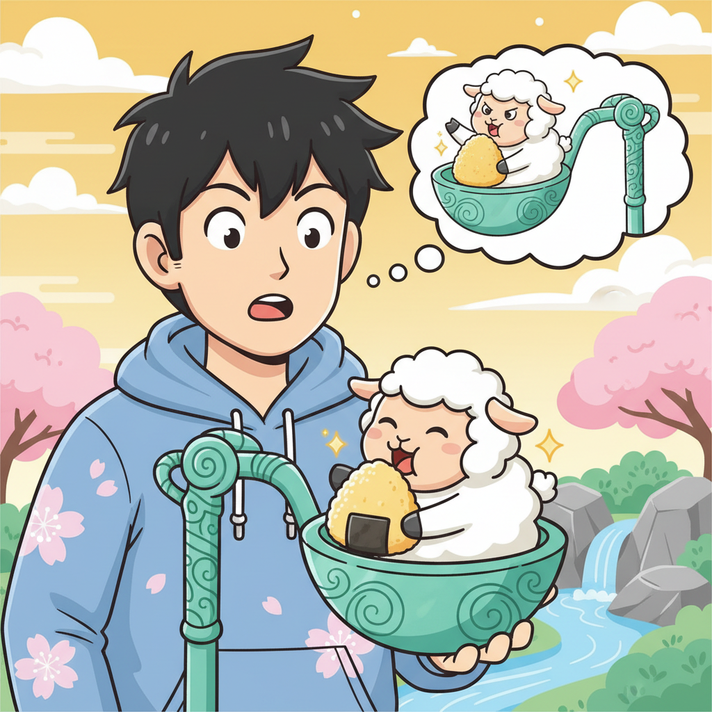 Memory hook illustration for the word あれが欲しいです