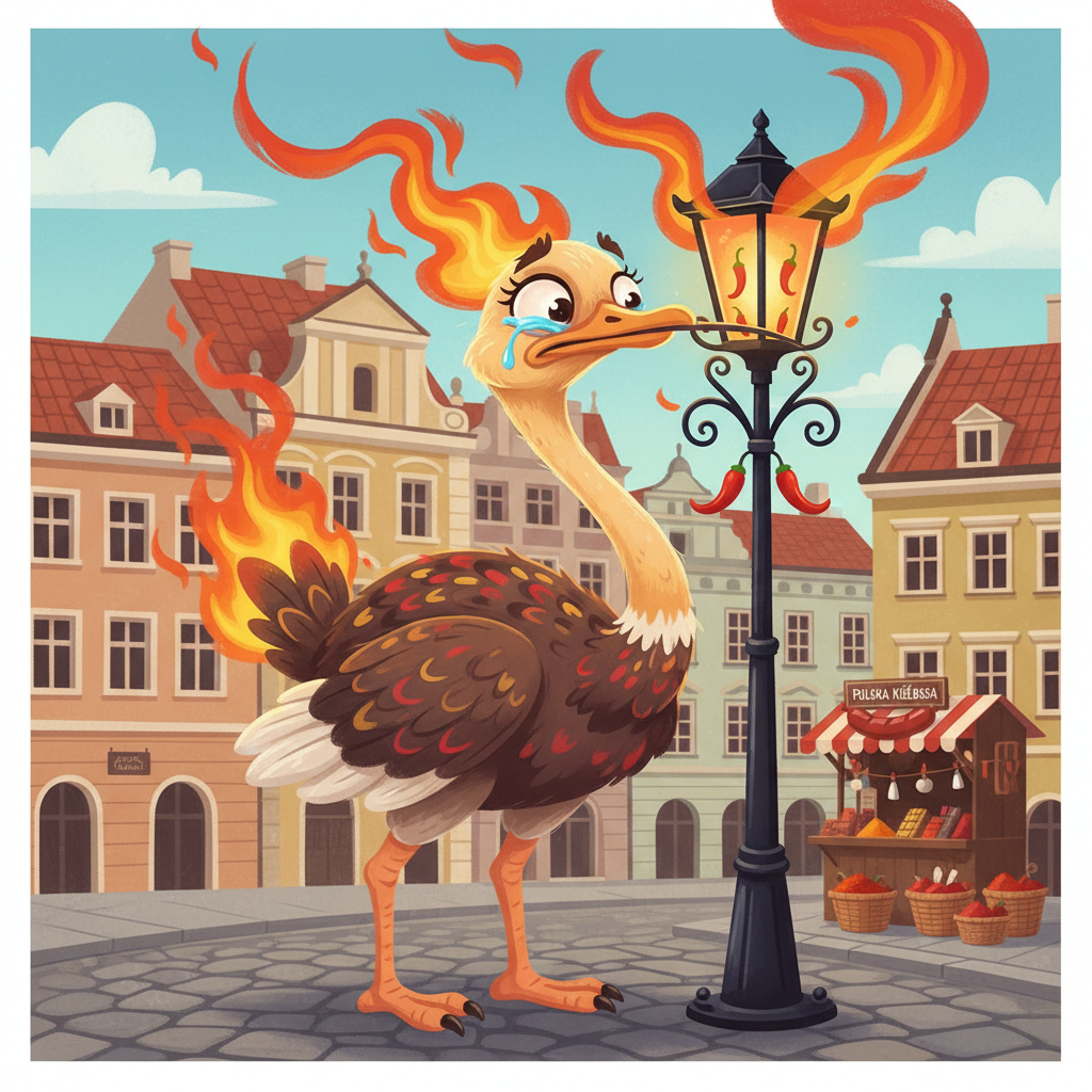 Memory hook illustration for the word ostre