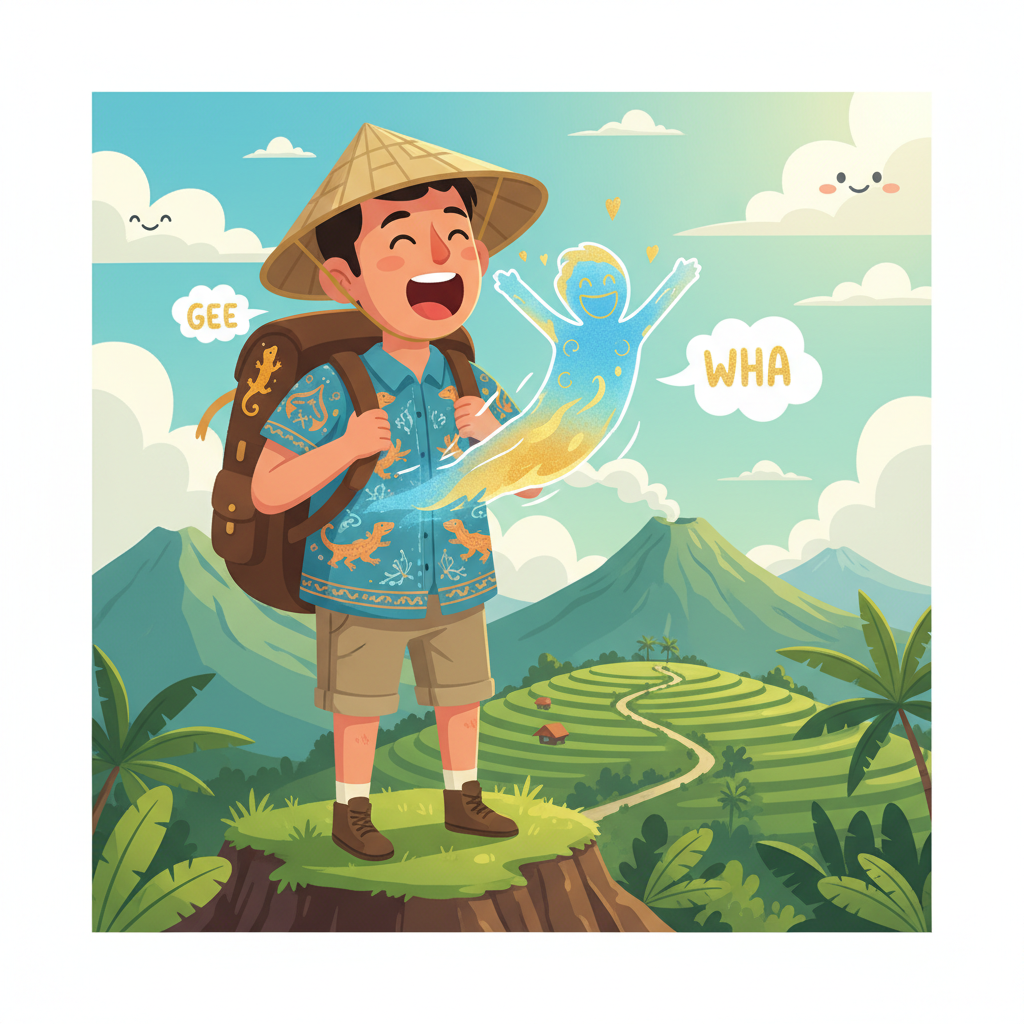 Memory hook illustration for the word jiwa